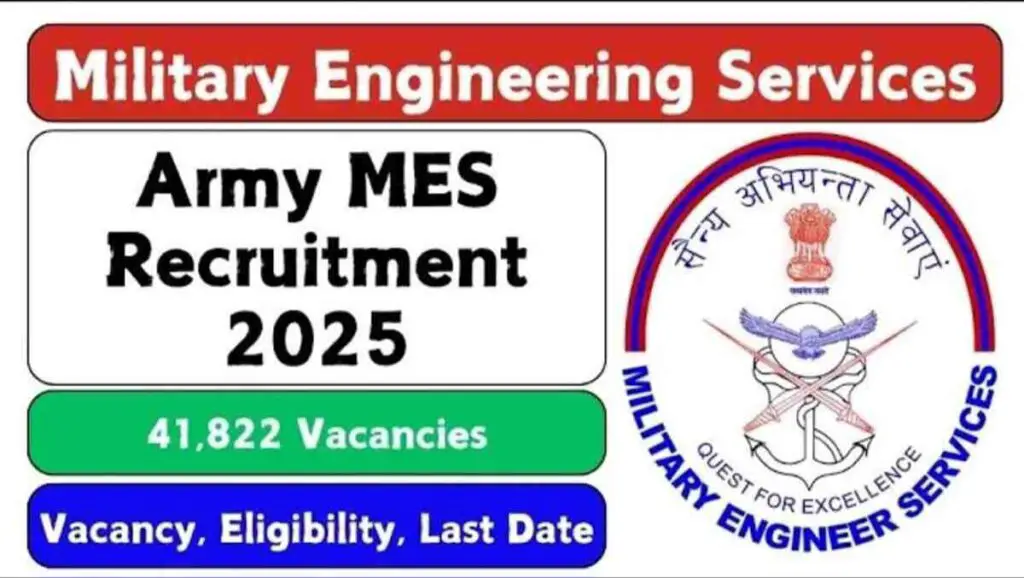 Indian Army MES Vacancy 2025